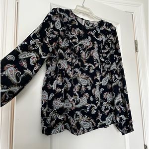 Paisley Navy Blouse